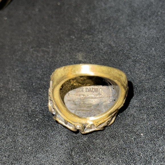 Heidi Daus Jaw Dropper sz 8 Sparkler!!! Pearl Center -Art Deco -BEAUTIFUL!!!!! - Picture 5 of 7